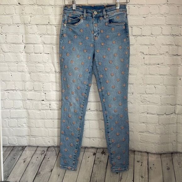 Blank NYC Women’s Light Wash The Bond Star Jeans size 26 Mid Rise Skinny - Picture 1 of 6